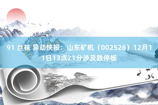 91 丝袜 异动快报：山东矿机（002526）12月11日13点21分涉及跌停板