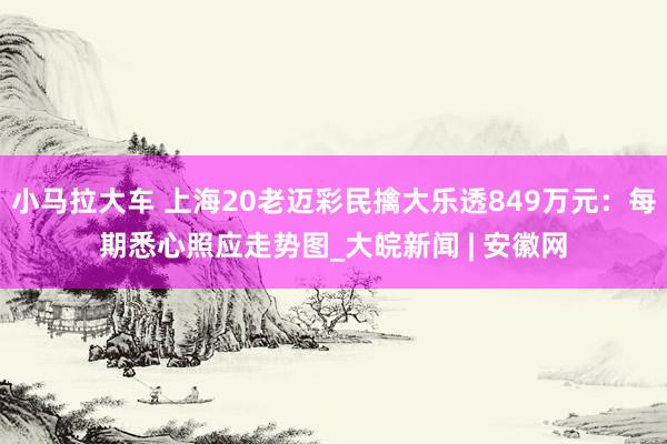 小马拉大车 上海20老迈彩民擒大乐透849万元：每期悉心照应走势图_大皖新闻 | 安徽网