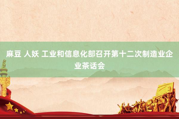 麻豆 人妖 工业和信息化部召开第十二次制造业企业茶话会
