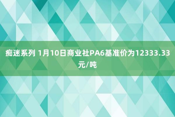 痴迷系列 1月10日商业社PA6基准价为12333.33元/吨