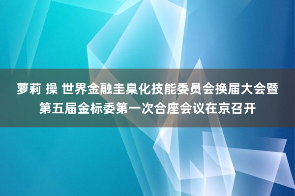 萝莉 操 世界金融圭臬化技能委员会换届大会暨第五届金标委第一次合座会议在京召开