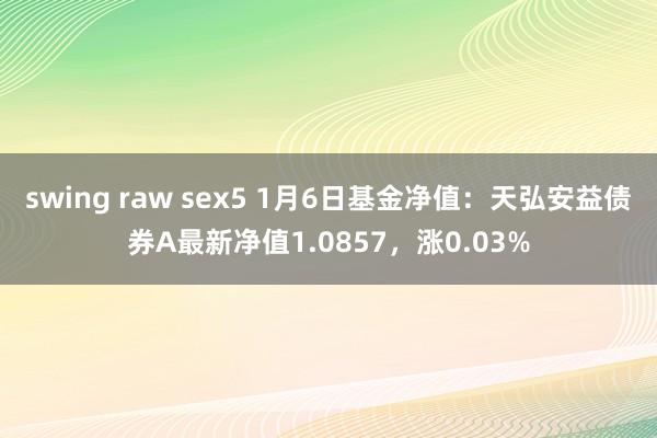 swing raw sex5 1月6日基金净值：天弘安益债券A最新净值1.0857，涨0.03%