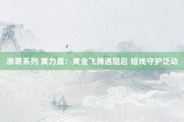激萌系列 黄力晨：黄金飞腾遇阻后 短线守护泛动