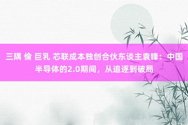 三隅 倫 巨乳 芯联成本独创合伙东谈主袁锋：中国半导体的2.0期间，从追逐到破局